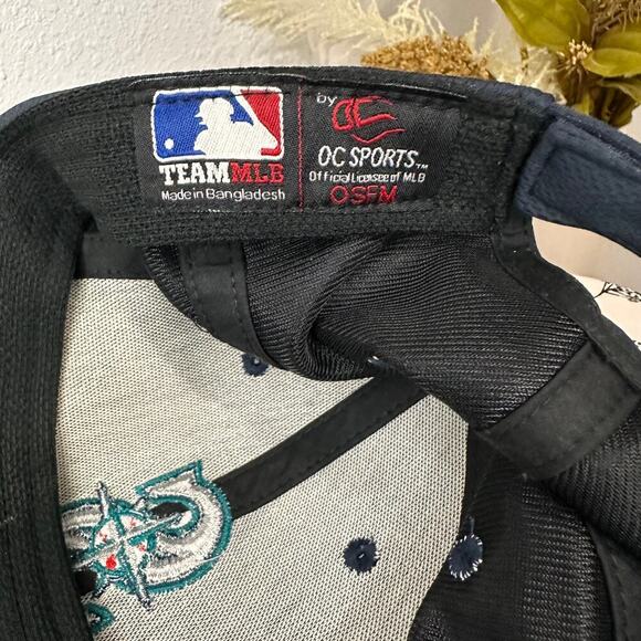 MLB Seattle Mariners Navy Blue Baseball Cap Velcro Strap One Size - Picture 7 of 7